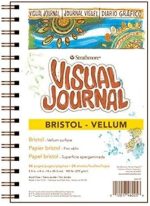 Strathmore 460-19 500 Series Visual Mixed Media Journal, Vellum, 9"x12", White, 34 Sheets